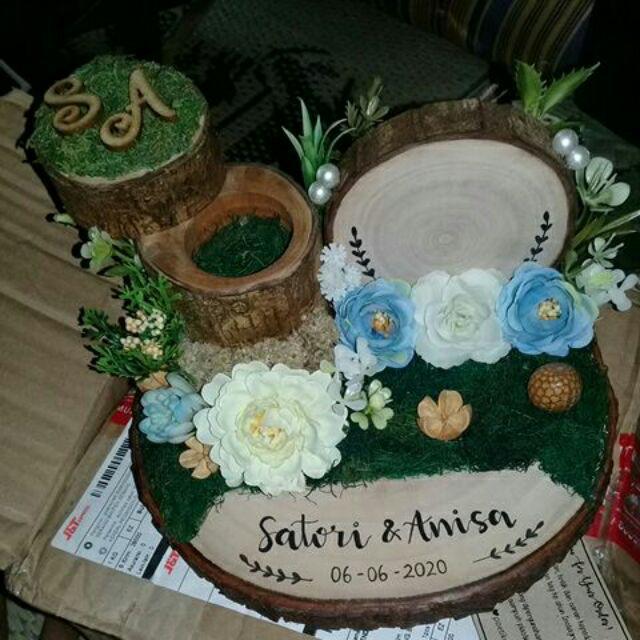 Tempat Cincin Dan Kalung Rustic Kayu Woodlog