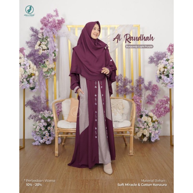 AL RAUDHAH GAMIS SET Al Raudhah Gamis Set by @alwahijab⁣