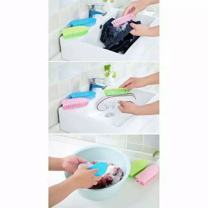 Sikat Dapur Pembersih Wastafel Wajan Elastis Sikat WC Baju Flexible