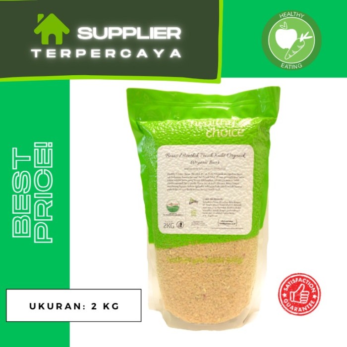 

Healthy Choice Beras Menthik Pecah Kulit Organik 2 kg | Organic Rice