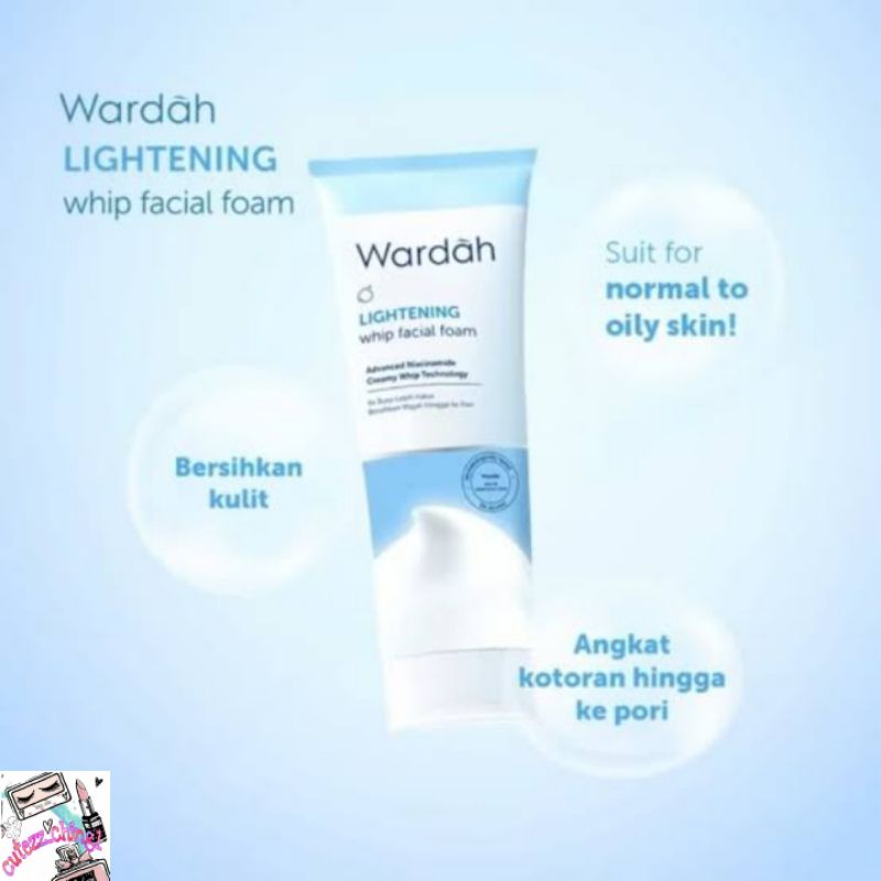 ☃Cutezz_Ching1☃Wardah Lightening Whip Facial Foam 100ml