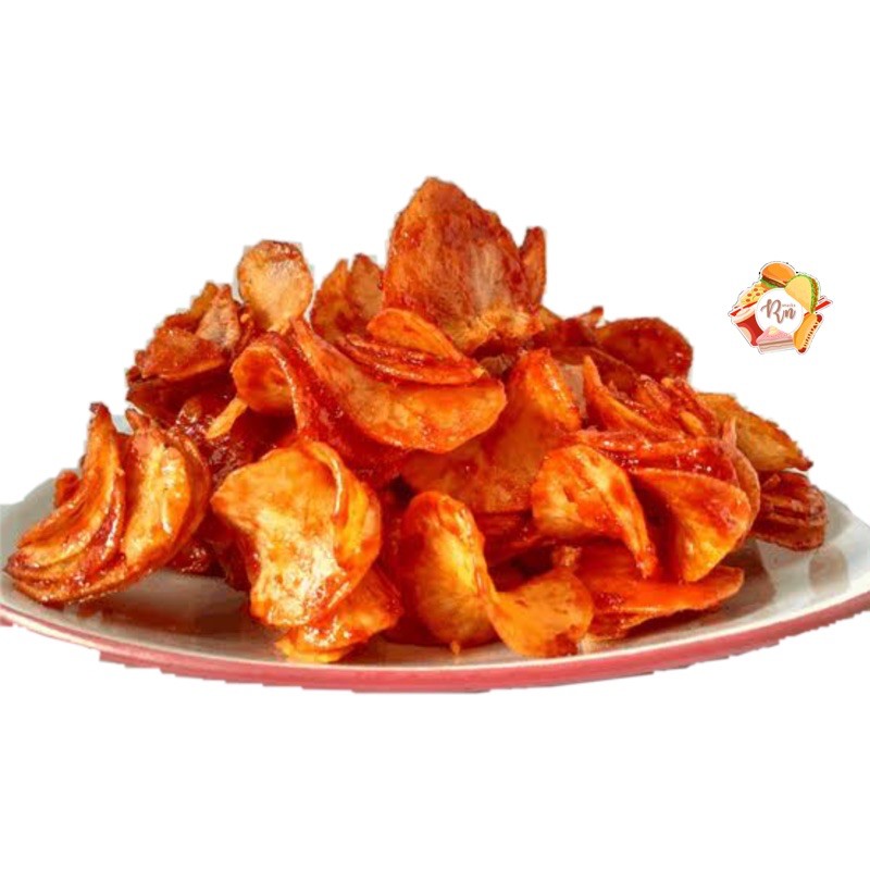 

Keripik kripik Singkong Pohong Balado sanjay pedas manis padang 300gr