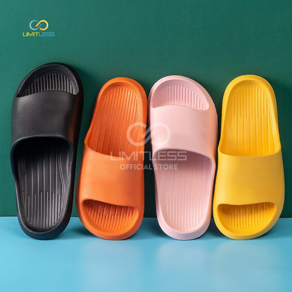 Sandal Wanita Eva Karet Sandal Cewek Terbaru Polos Korean Sendal Selop Rumah Jelly Kekinian Empuk Anti Slip