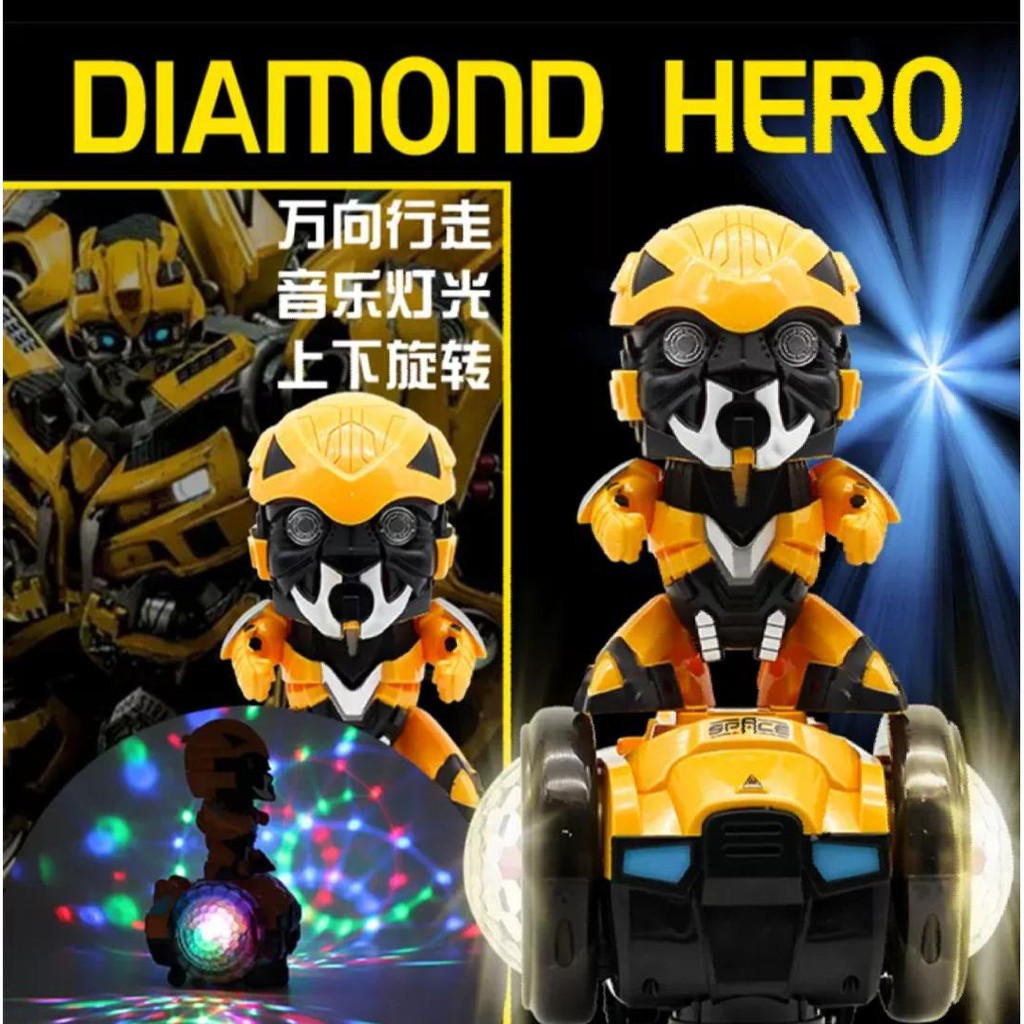 Jual Mainan Anak Dance Hero Space Car Transformer Robot Bumblebee