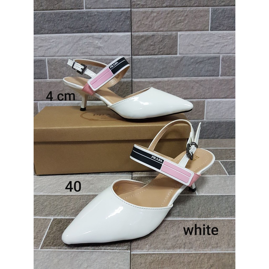 PROMO Prada Rubber Strap Pumps Heels 4 cm
