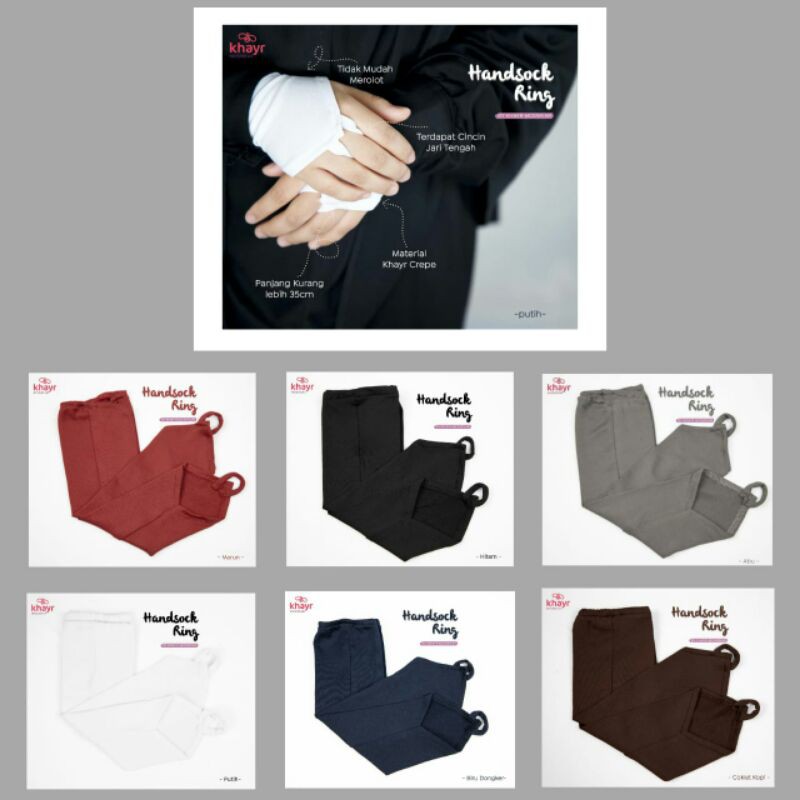 [KHAYR] Handsock Ring Khayr Moswear Hijab