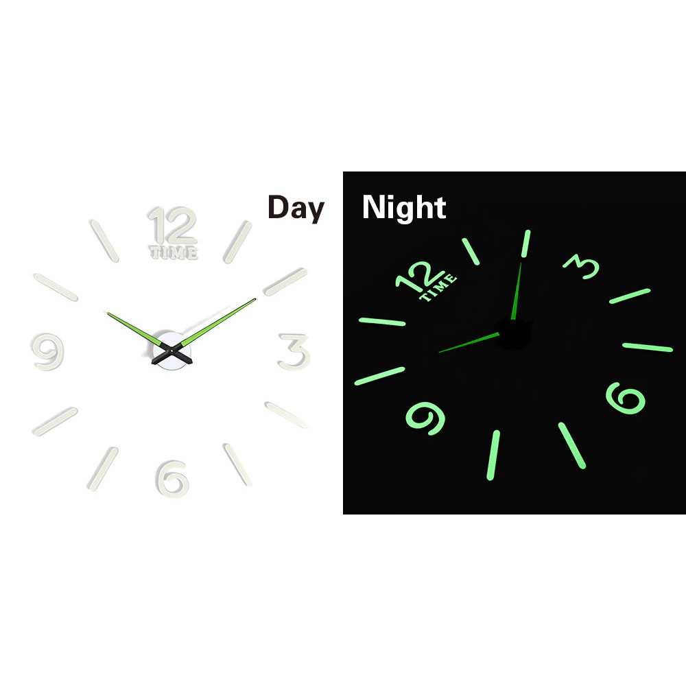 TD-DCB LUMINOVA Jam Dinding Besar DIY Glow in The Dark 80-130cm - Lumi-005