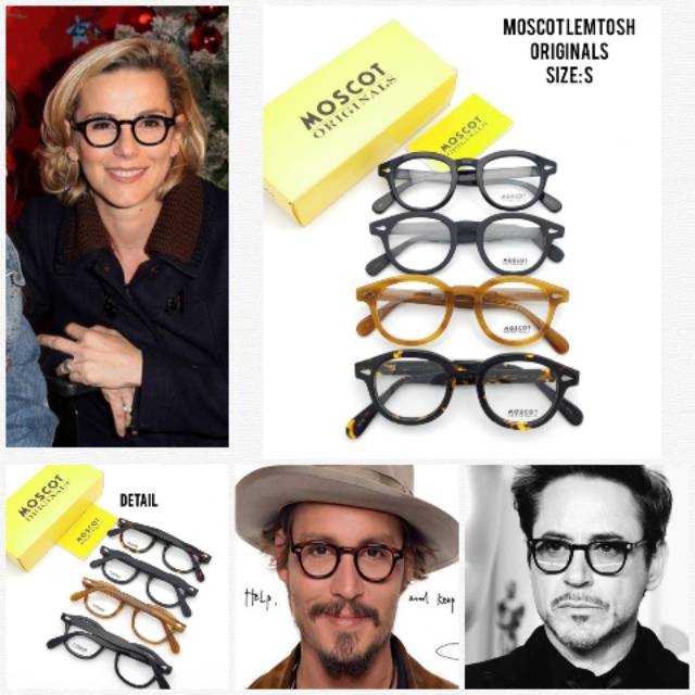 Kacamata Moscot Lemtosh Originals Size Small + Lensa Minus Antiradiasi,Blueray,Photochromic