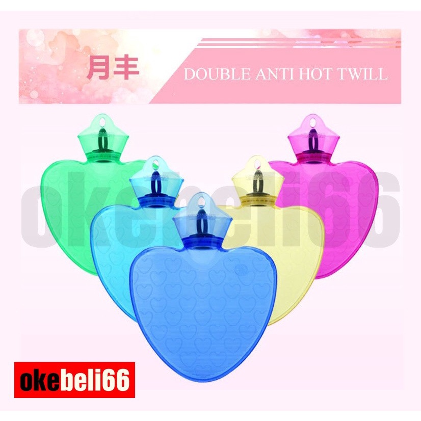 Botol Kompres Air Panas Botol Karet Air Panas atau Dingin Bentuk Hati