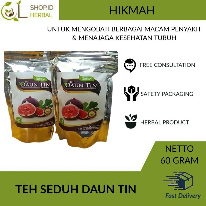 

TEH DAUN TIN HIKMAH Teh SEDUH Curah Daun TIN kering 40 Gr