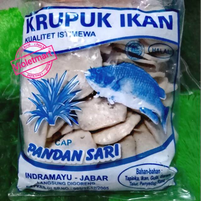 

KERUPUK IKAN PANDAN SARI MENTAH 250G KHAS INDRAMAYU CIREBON