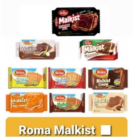 

Roma Malkist Tawar - Manis - Abon - Coklat - Tiramisu - Keju Manis - Coklat Kelapa - Cappuccino