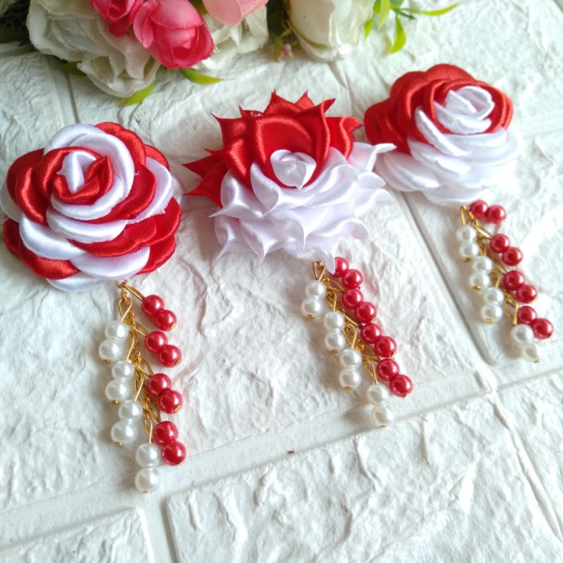 Bros juntai bros gardenia juntai bros merah putih juntai bros agustusan bros seragam bros juntai can