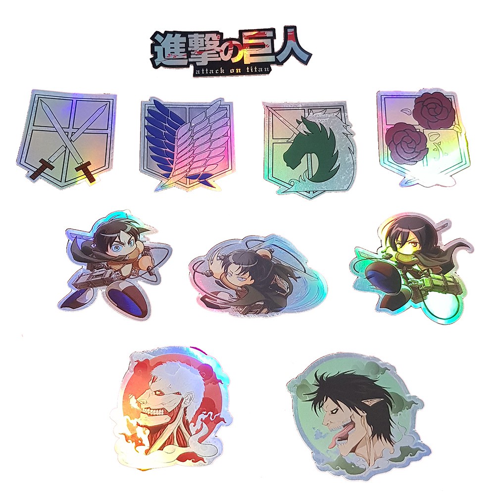 

Hologram Sticker Anime Attack On Titan