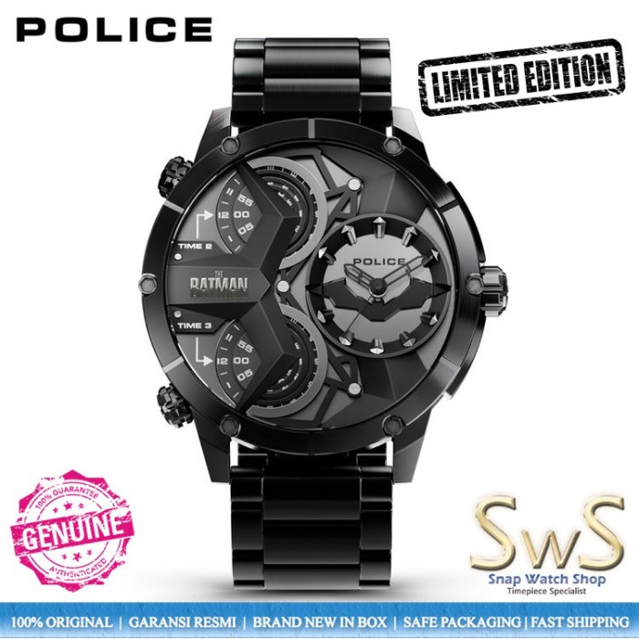 POLICE x The Batman "Vengeance" Limited Edition MultiTime PEWJP2205101 Jam Tangan Pria Limited