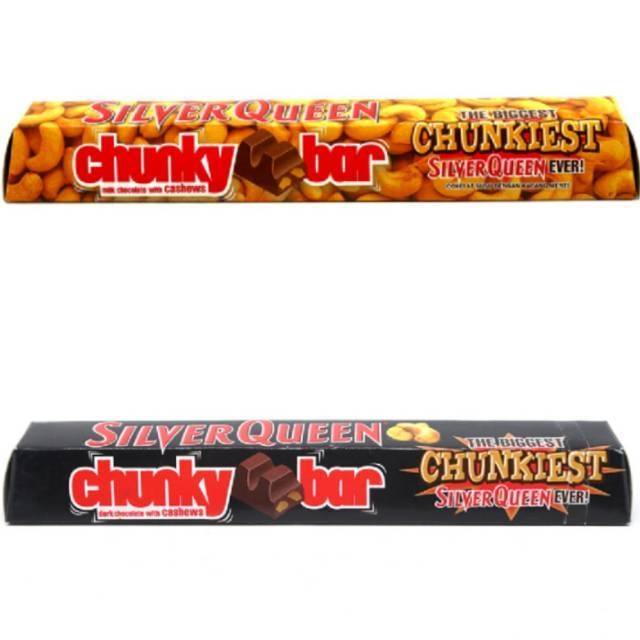 Chunky Bar SilverQueen  cokelat 95 Gram Varian Mede / Almond