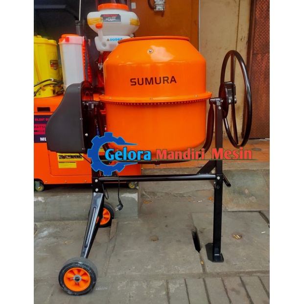 MOLEN MIXER SUMURA MESIN PENGADUK PAKAN TERNAK SEMEN KAPASITAS 200 L