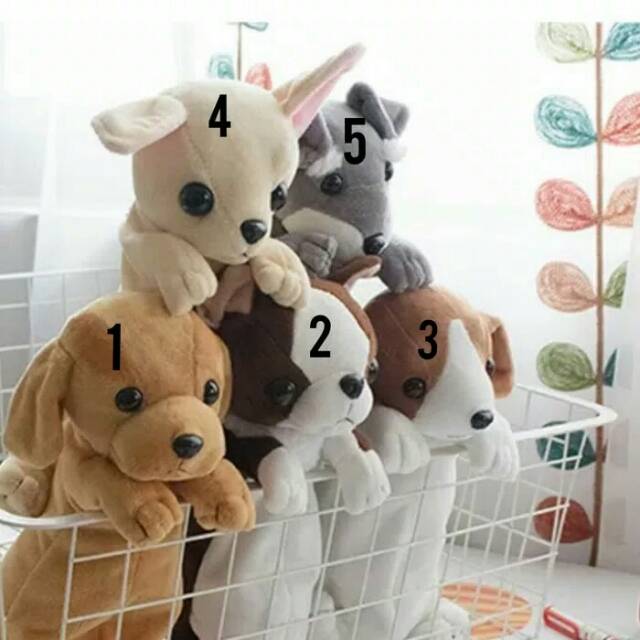 

Kotak pensil boneka anjing lucu unik tempat alat tulis