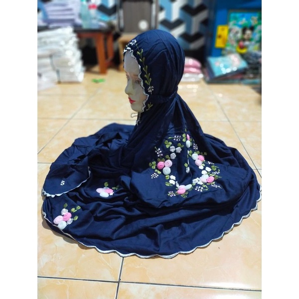 mukena terusan rayon tile dewasa termurah