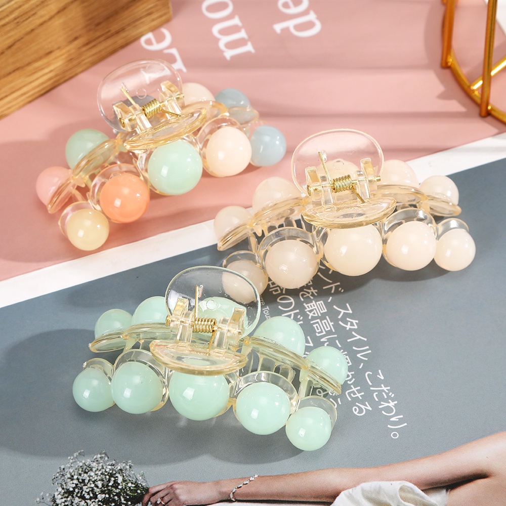 Korean Ins Hair Clip Acrylic Colorful Claw Clips Fashion Temperament Hair Clamps Women Hair Accessories