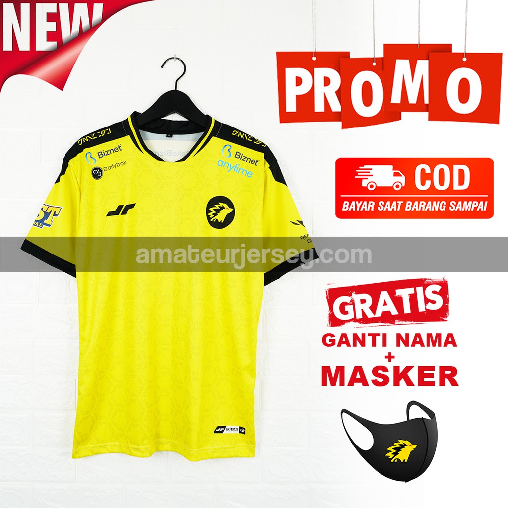 Jersey ONIC 2021 bisa ganti nama punggung dan bonus masker ONIC
