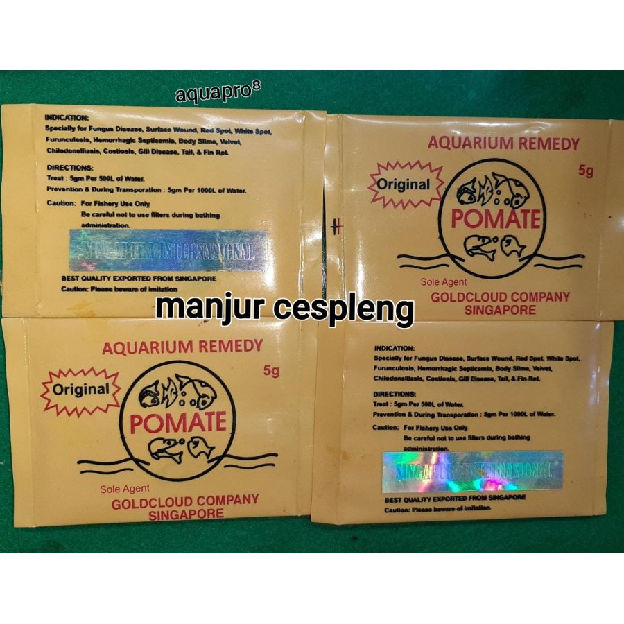Obat Koi Pomate Asli Singapore Berhologram Pomate 5 gram 5 gr