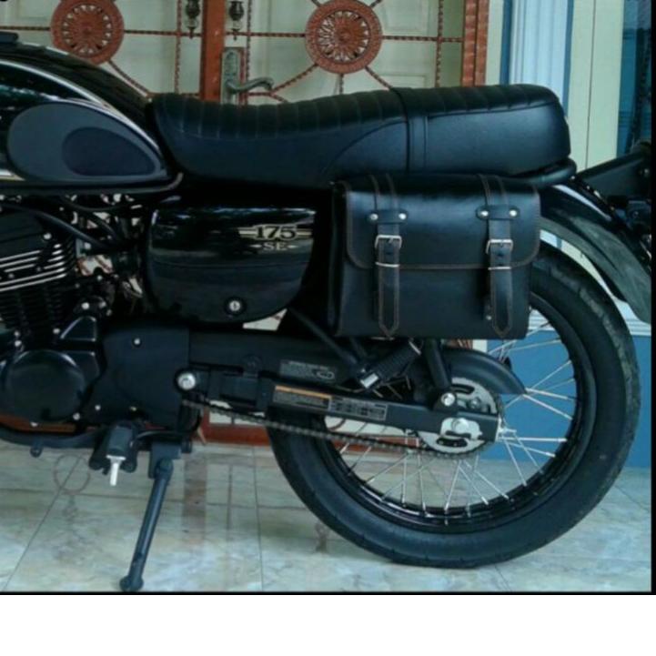 Model Baru.. Tas motor RE royal enfield Tas motor W175 sidebag custom tas motor classic norton bsa b