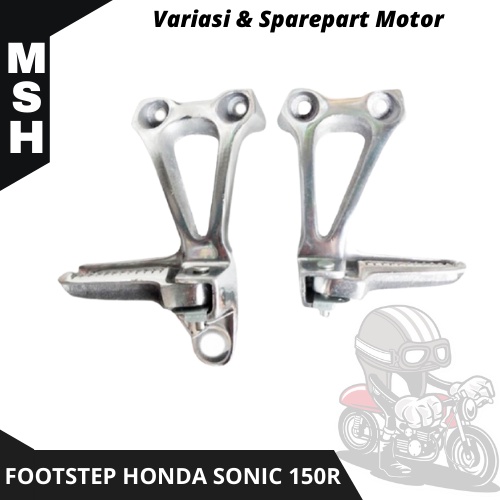 Postep Sonic 150R Step Sonic Footstep Sonic Belakang Satu Set Varian Warna Silver Polish PNP Untuk M