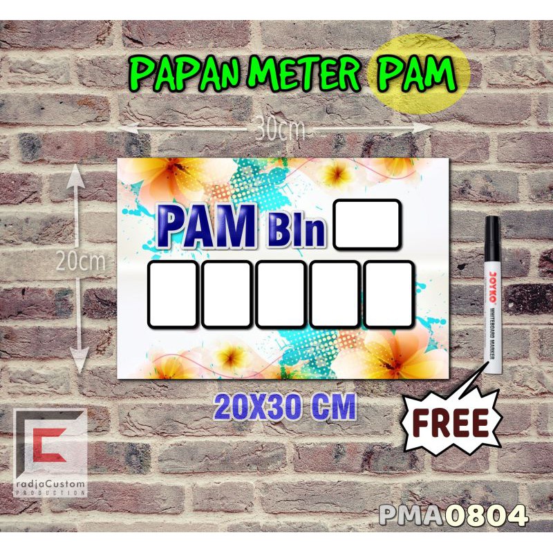 

RadjaCustom Papan Meter Listrik PLN PAM motif Unik - Flower 04