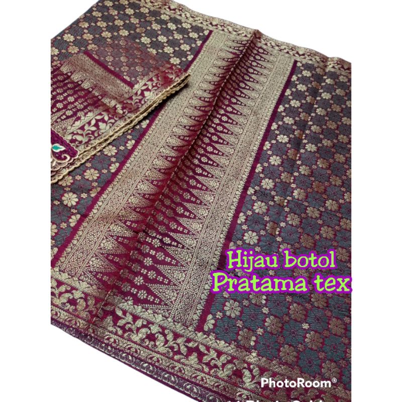 Kain songket palembang / Kain songket slendang tenu mesin original / songket slendang palembang terb