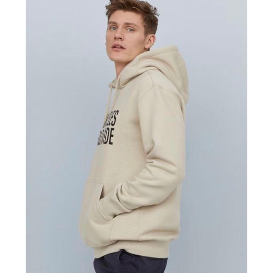 H&amp;M Hoodie Lost Angeles Worldwide Cream / Hnm Hoodie Quality Control