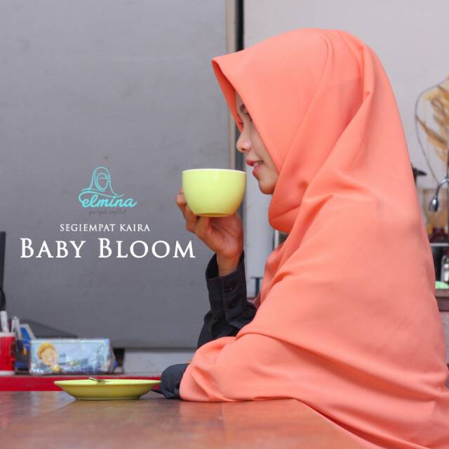 EL Hijab Segi Empat Polos Kaira 150 cm Ori by Elmina / Hijab syari/ Khimar/ Jilbab / Kerudung