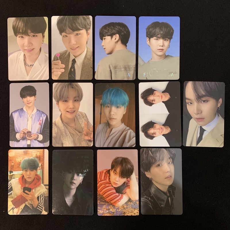 Photocard Album BTS Yoongi Suga Festa, Fila, Samsung Lamaran, Proof, Her, Tear, MOTS 7, MCB Official