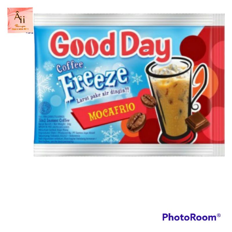 

1renteng goodday freeze mocafrio kopi good day isi 10sachet