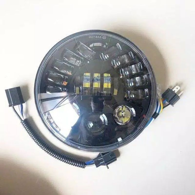 Lampu daymaker sen 19 led 7 inch predator harley original import