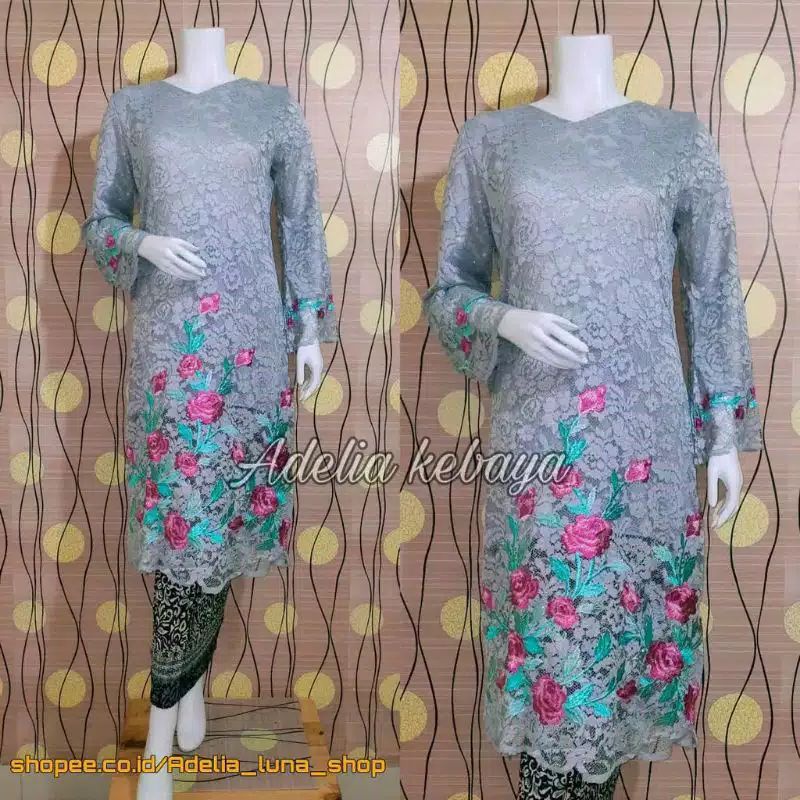 PRODUK ORIGINAL SETELAN KEBAYA HANABI/TUNIK BRUKAT /TUNIK BORDIR/KEBAYA BRUKAT /KEBAYA MODERN