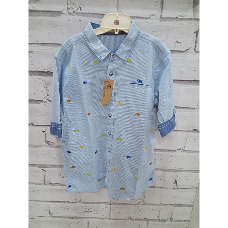 KEMEJA ANAK PRIA SALUR BIRU 8-14 08109359