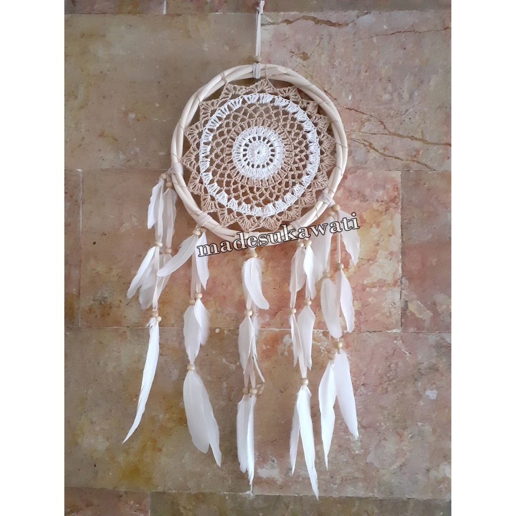 Dream catcher sulam rotan lilit 22cm