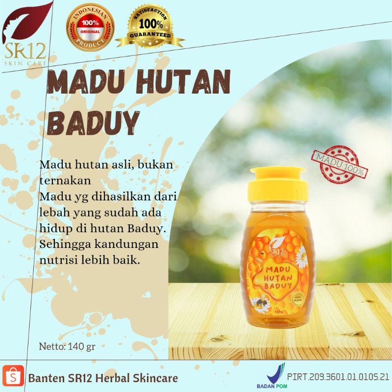

SR12 MADU HUTAN 140GR / MADU ALAMI / MADU HUTAN 100% ALAMI / MADU BPOM
