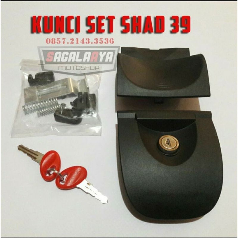 Spare part kunci box motor shad satu set lengkap shad 39 sh39 original produk shad