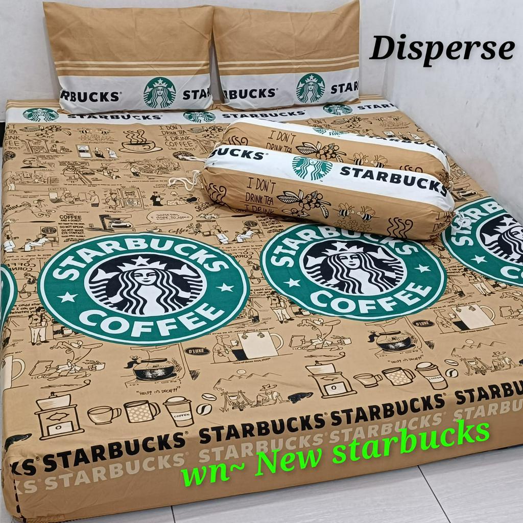 3 motif dewasa starbuck Sprei murah, sprei homemade, sprei klaten, sprei solo, sprei anti geser uk