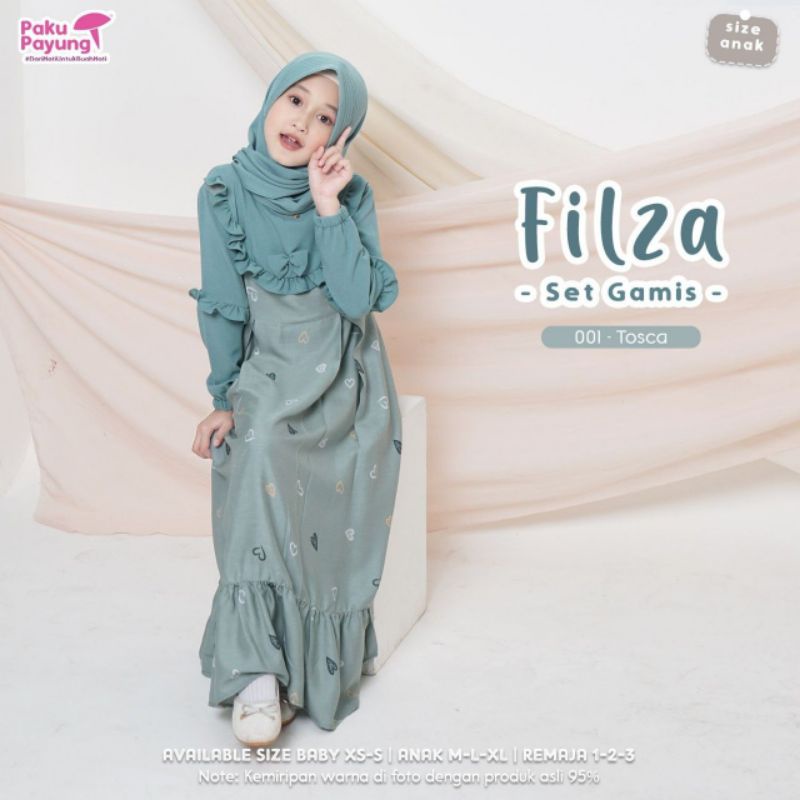 GAMIS ANAK SET LUCU MOTIF FILZA BY PAKU PAYUNG