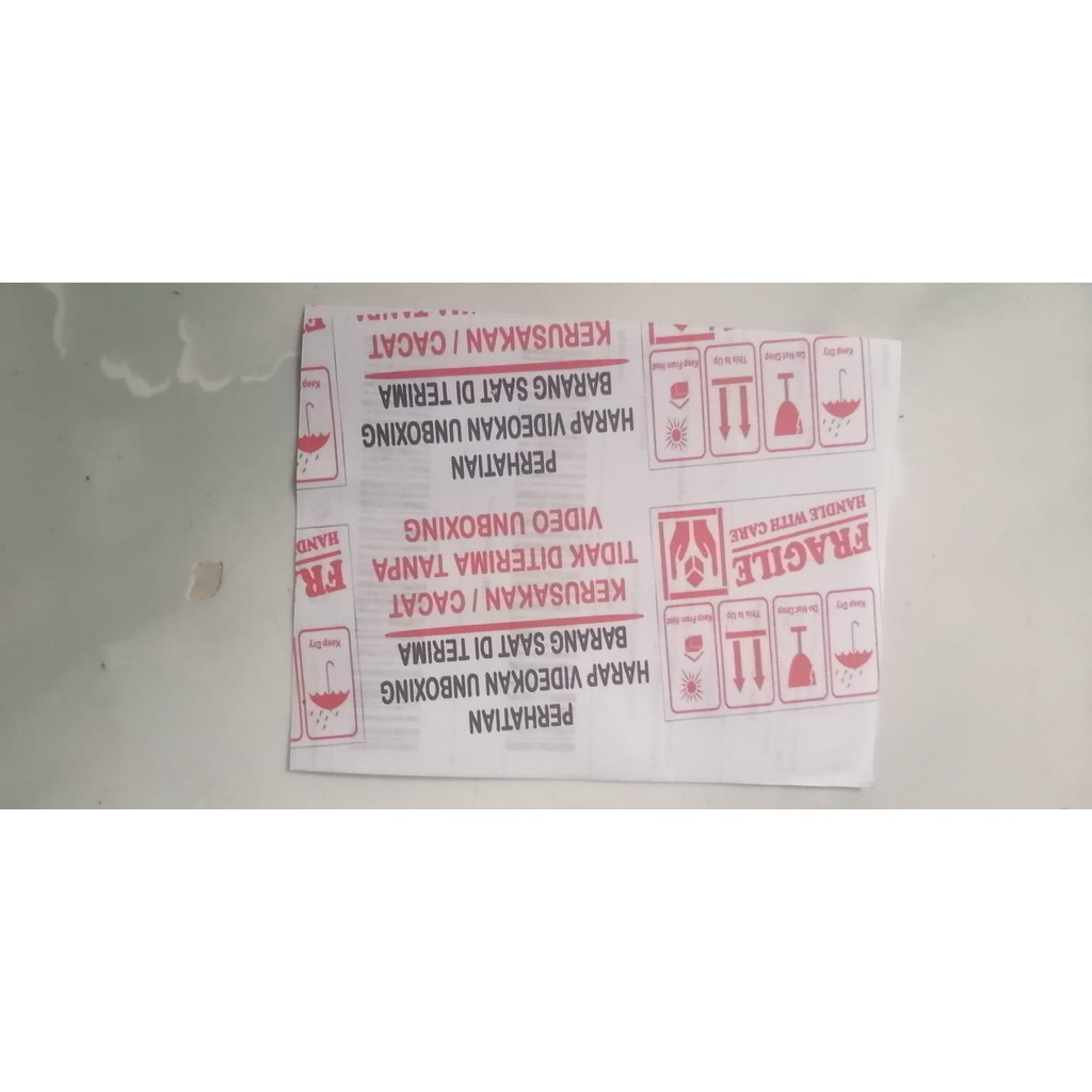 

STIKER VIDEO UNBOXING - STICKER FRAGILE PECAH BELAH