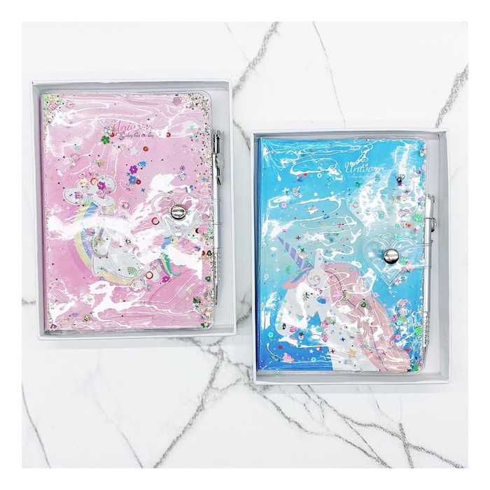 

Promo Buku notebook unicorn air gliter Keren