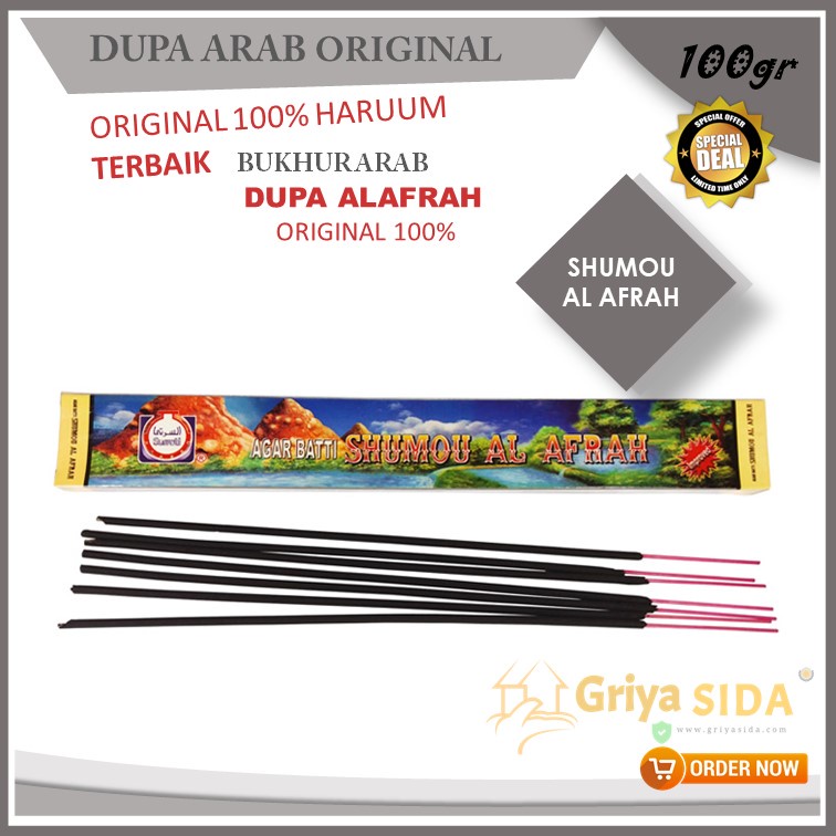 Dupa Lidi Khas Arab Al Afrah AGARBATTI By Suratti dupa shumou hio stick