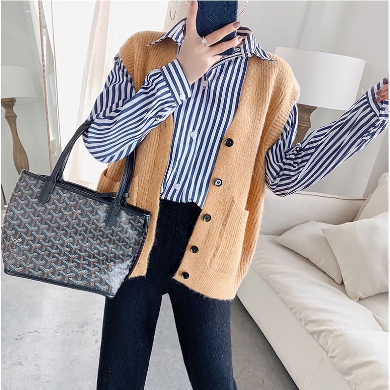 korean Woman Knit Vest / Outer Rajut Premium ( Rompi Rajut )