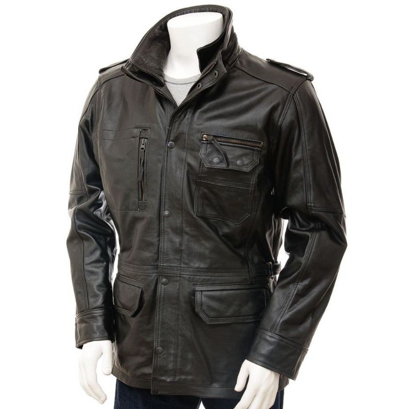 JAKET KULIT SAPARI TERBARU | JAKET KULIT ASLI | JAKET KULIT PRIA ORIGINAL | JAKET KULIT PANJANG