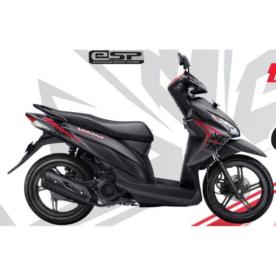 stiker striping vario stripping lis vario 110 injeksi hitam