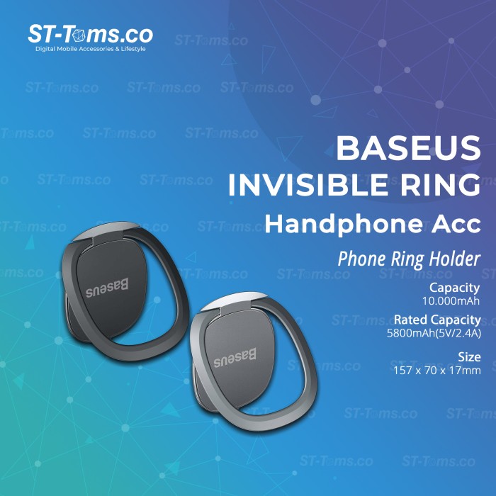 BASEUS INVISIBLE PHONE RING HOLDER I RING SUYB-0