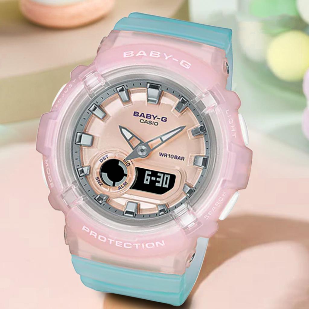 PRODUK TERLARIS !!! Baby-G Shock BGA-280 Soft Pink Putih Tosca Lilac Putih Jam tangan digital wanita &amp; anak digital anti air